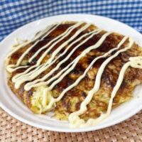 「お好み焼き」栄養科と連携して、料理教室開催♪